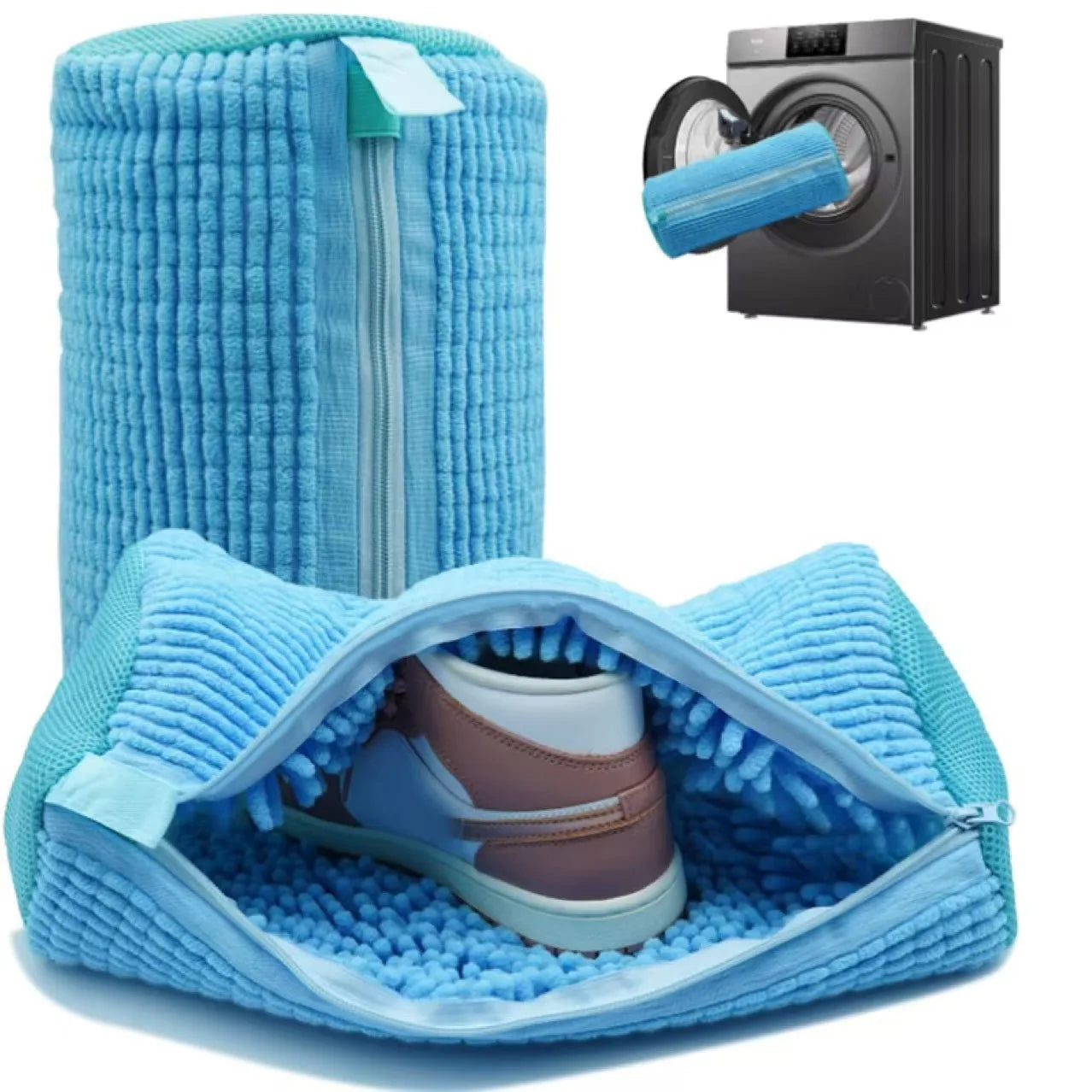 Laundry Bag Shoe Washing Bag Padded Net Protector For Fluffy Fibers Polyester Machine Friendly Drying Wash Bags For Shoes