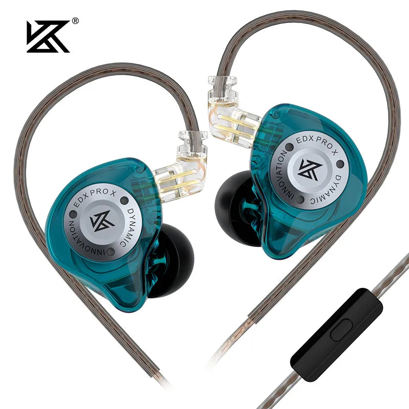 KZ EDX PRO X Dynamiczny Napęd Słuchawek Dousznych HIFI Basowe Słuchawki DJ Sport Muzyka z Redukcją Szumów
