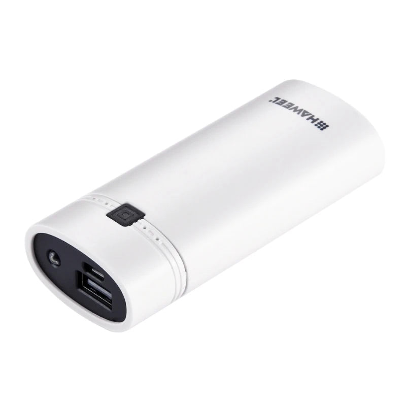 HAWEEL Phone Power Bank Box DIY 2x 18650 Battery 5600mAh Power Bank Shell Box with USB Output & Indicator, , Battery Not Include