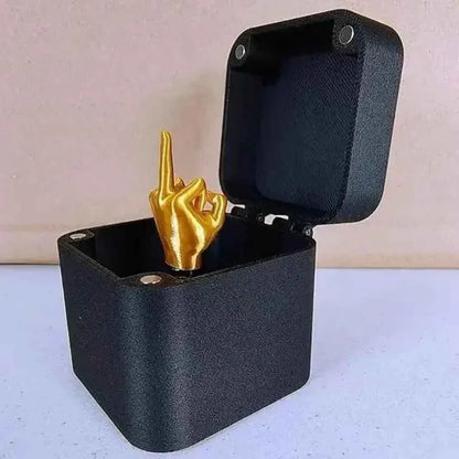 1/2Pcs Out of the box pop-up Middle Finger Gift Box Creative Desk Home Decor Gifts Middle Finger Novelty Christmas Prank Gift