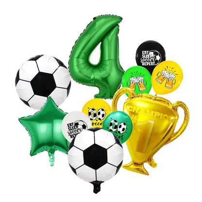 Football Birthday Decoration Party Supplies Tableware Balloons Set Candy Gift Boxes Football Birthday Gifts Kids Birthday Favors