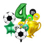 Football Birthday Decoration Party Supplies Tableware Balloons Set Candy Gift Boxes Football Birthday Gifts Kids Birthday Favors