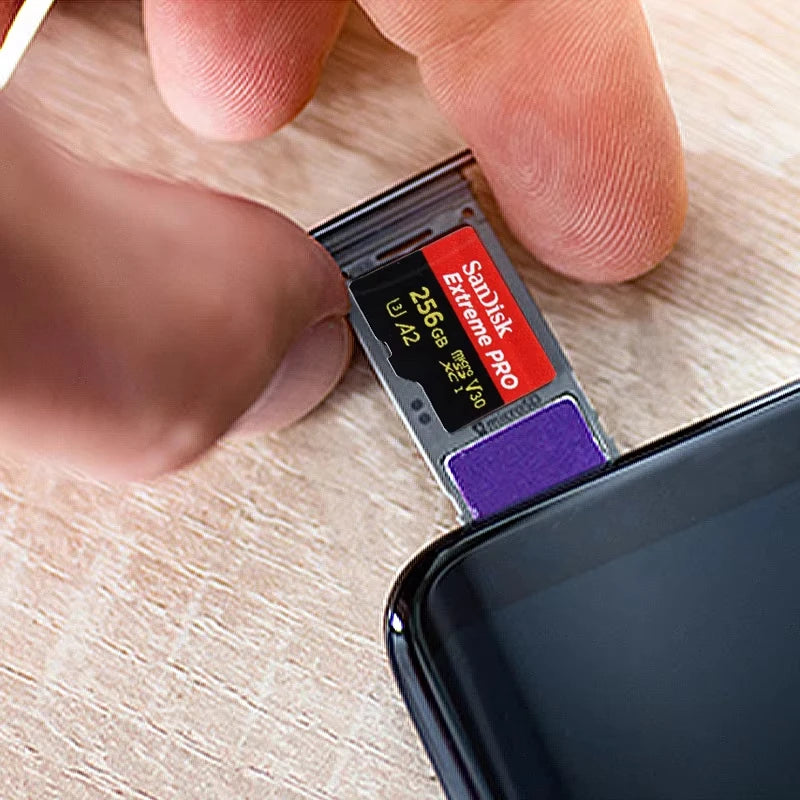 SanDisk High Speed TF Memory Card, A2 U3 V30 C10 100MB/s Portable Micro SD Card, with capacities ranging from 32GB to 512GB