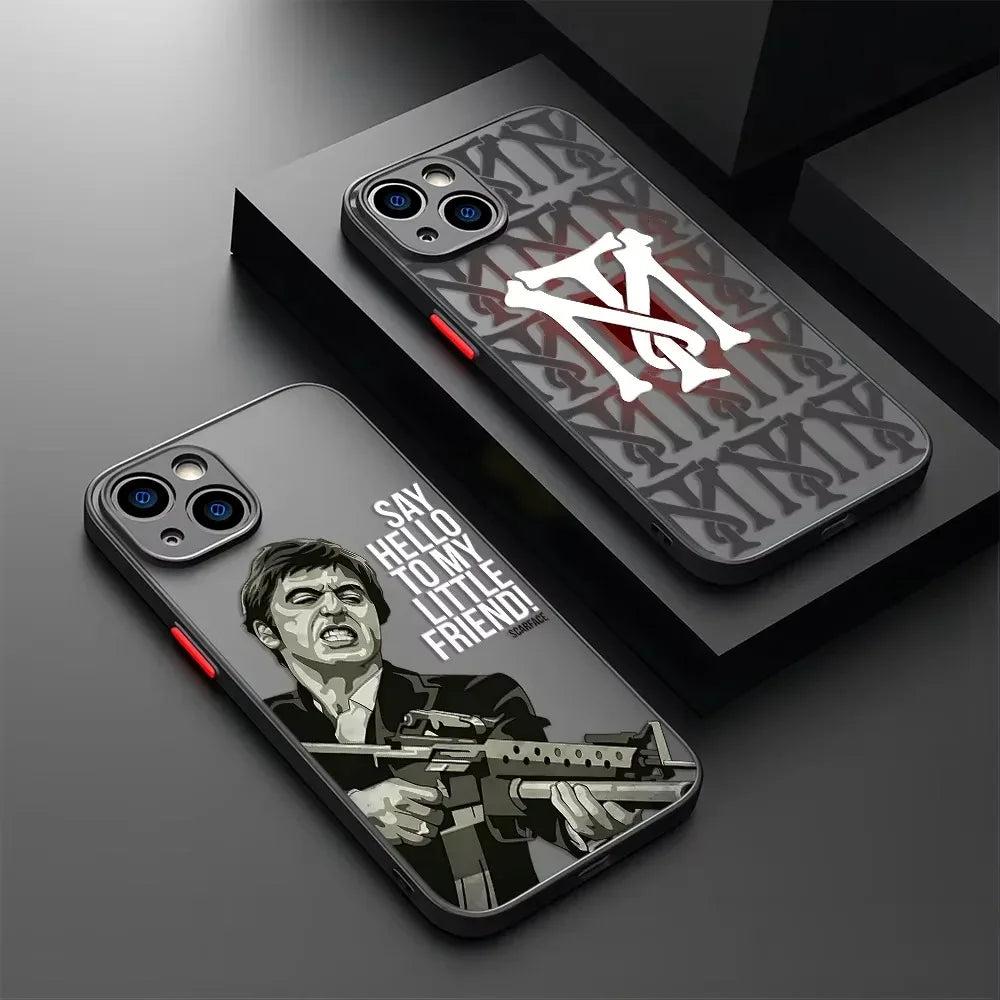 Scarface Tony Montana Phone Case For iPhone 17 16e 16 15 14 13 12 11 Mini Pro Air  Max X XR XSMax 7 8 6 6s Plus Matte Clear Back