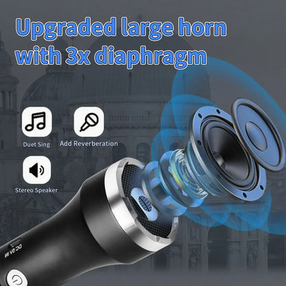20W/Pc Bluetooth Speaker 1Pc of TWS Portable Karaoke Microphone For Kids & Adults Gift Wireless 10H Battery Handheld AUX Mic