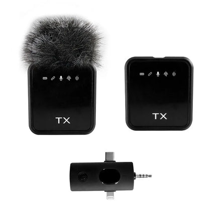 F11-2 lavalier microphone portable outdoor live broadcast three in one microphone F15 2-in-1 receiver lavalier microphone