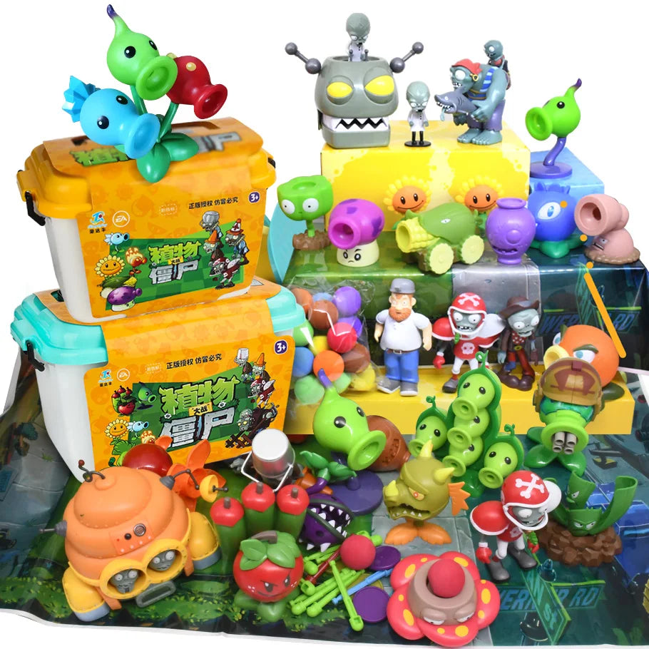 New Role Send Map Bullets Shooting PLANTS VS ZOMBIES 2 PVZ Toys Full Set Gift For Boys Box-packed Children's Dolls Action Figure