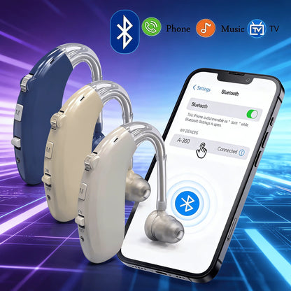 Bluetooth New best digit BTE Hearing Aid Rechargeable Ear Hearing Aids for The Elderly Audifonos Sound Amplifier for Deafness