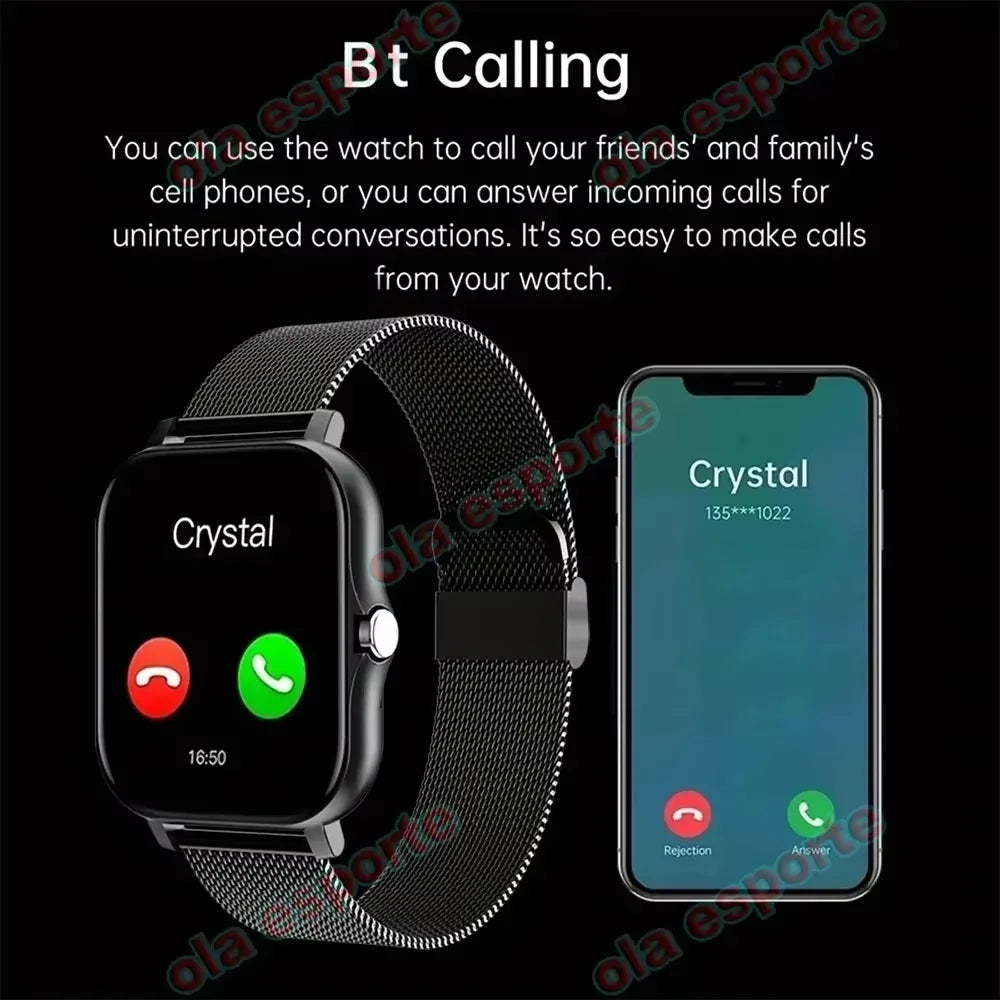 2025New Upgrad Smart Watch For Men Women 1.83Inch Full Touch Display BT Call Sports Monitoring SmartWatch For Android&IOS Phone