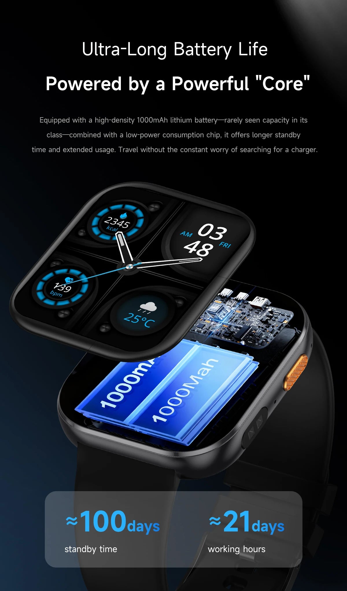LIGE AMOLED Smart Watch Men 2.04 Screen Bluetooth Call Health Monitor IP68 Waterproof Sport Women Smartwatch New For Android IOS