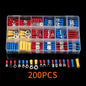 Vehicle Electrical Wire Connectors Kit Assorted Male Female Spade Ring Fork Butt Quick Splice Insulated Terminals For Automotive