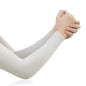 UV  Ice Silk Hand Protector Cover Long Gloves Sunscreen Half Finger Sleeves For Sunbathing Hiking Summer