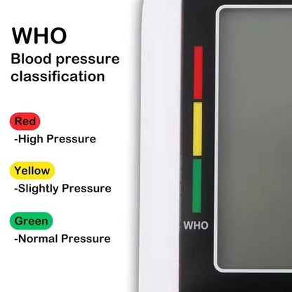 Digital Sphygmomanometer Medical Health Detector Home Upper Arm Blood Pressure Monitor Adult Kid Pulse Monitor Sphygmomanometer
