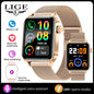 LIGE Smartwatch dla mężczyzn i kobiet Luksusowy Wodoszczelny Zegarek Sportowy z Pełnym Ekranem Dotykowym Smartwatch Fitness dla Xiaomi Huawei Android iOS iPhone