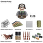 WWII Infantry Military Soldier War National Army Mini Gun armament Models Building Blocks Building Blocks Toys for Kids