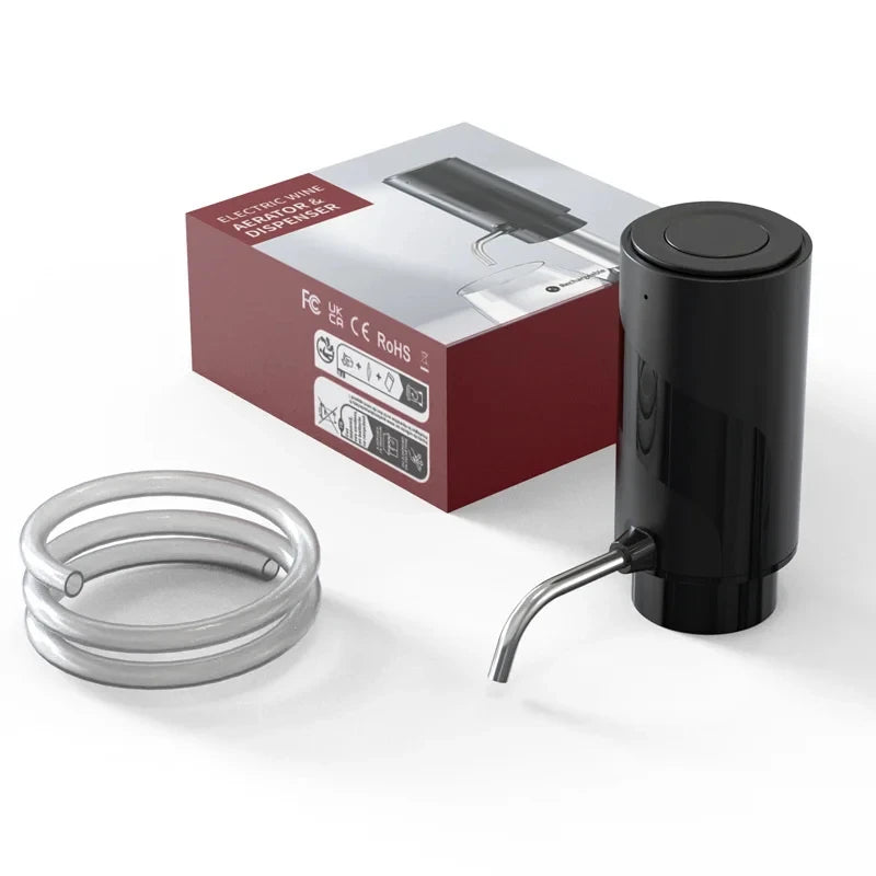 Intelligent Wine Aerator Dispenser Rechargeable One Touch Electric WineDecanter Liquor Dispenser Set Bar Party Wine Accessories