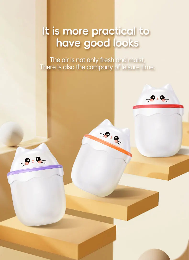 Cute Pet Humidifier Desktop Home Mini Spray Hydrator Atmosphere Night Light Office Creative Portable Cold Fog For Travel Bedroom