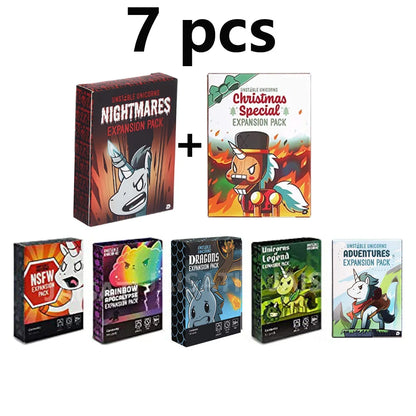 Board Games Unstables Nightmares Expansion Unicorns Here to Slay Expode card game