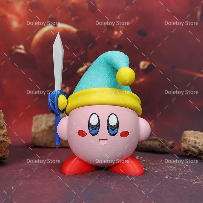 Hot Kirby Figures 3D Printed Galacta Knight Sword Kirby Morpho Knight Meta Knight Galaxia Character Models DIY Toy for Kid Gifts