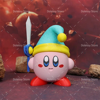 Hot Kirby Figures 3D Printed Galacta Knight Sword Kirby Morpho Knight Meta Knight Galaxia Character Models DIY Toy for Kid Gifts