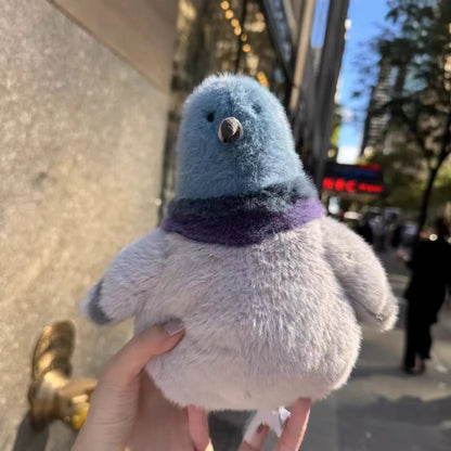 23cm Parrot Fat Pigeon Fat Robin Bird Plush Children Toy Fun Soothing Doll Pet Companion Birthday Gift Plush Toy
