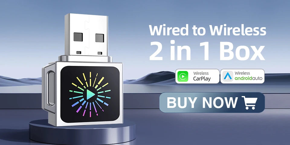 Wireless CarPlay For Apple iPhone Airplay Smart AI Box Bluetooth WiFi Android Auto Connect Car System 3in1 Car Play Adapter