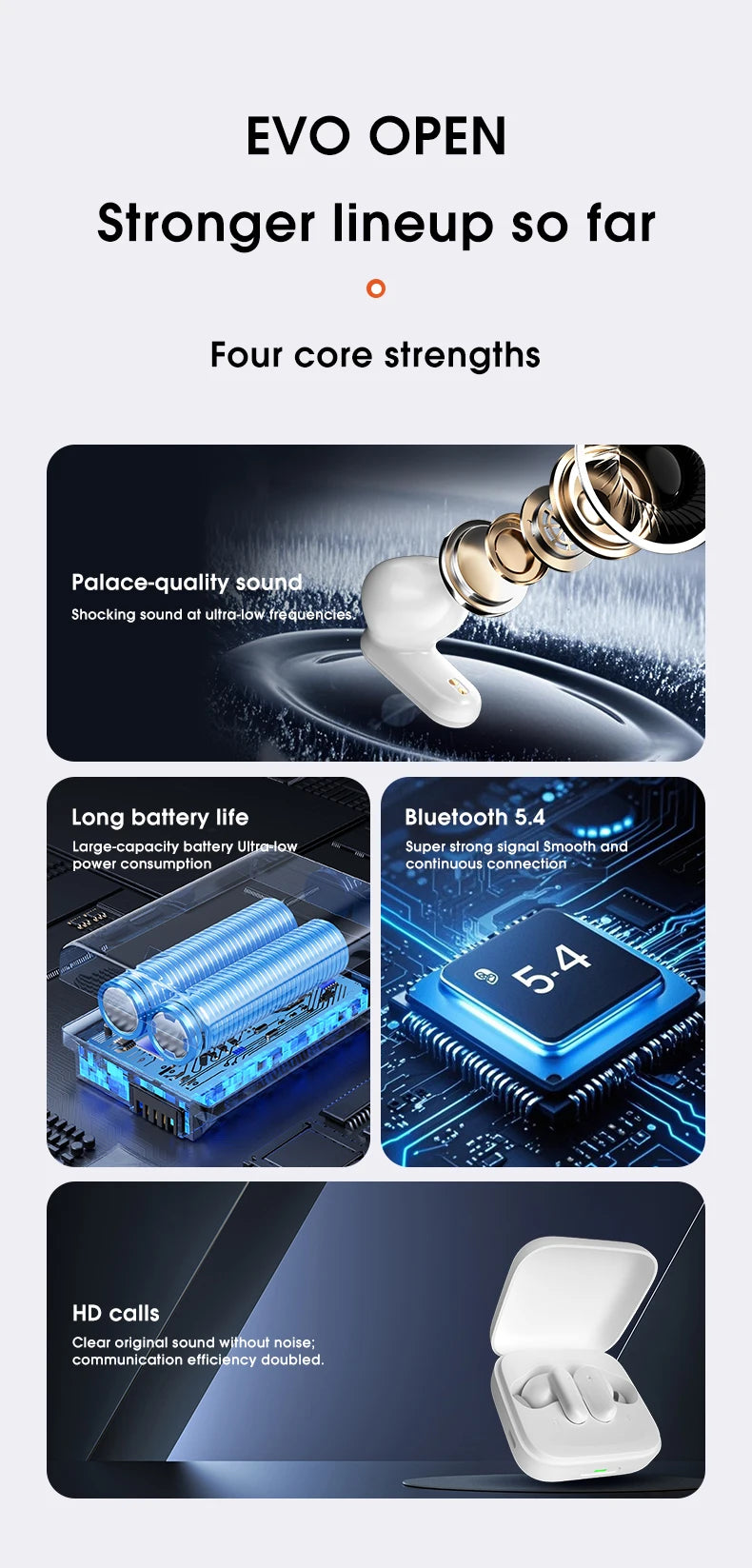 G16Pro AI Translator Earbuds 164 Languages Real Time 2-Way Translation Bluetooth Noise Cancelling HD Call for Trip