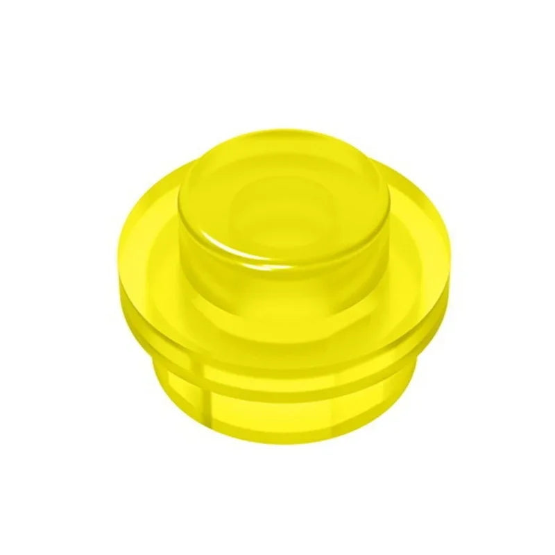 100PCS PLATE 1X1 ROUND Compatible With 4073 Round & Angles MOC Self-Locking Bricks Building Blocks Toys Accessories