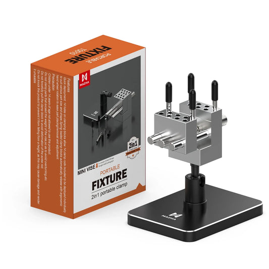 MAZHA T0010 2-in-1 Mini Portable Table Vise Compact Adjustable Clamp Precision Tool for Modeling Hobby DIY
