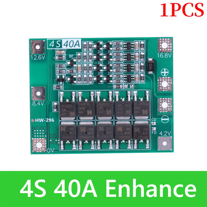 BMS 3S/4S 5A 10A 20A 25A 40A 60A Płytka zabezpieczająca ładowarkę do akumulatorów litowo-jonowych 18650 do wiertarki 12 V z funkcją wzmocnienia/balansu