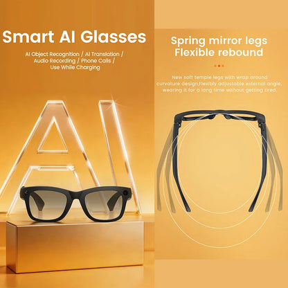 4K UHD AI Smart Glasses 8GB with 8MP Camera, Anti-Shake HD Video Recording, AI Translation Bluetooth Calling, iOS Android 2026