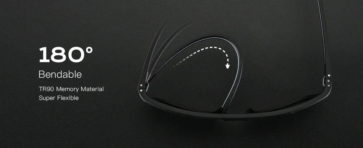 ZENOTTIC Retro Polarized Sunglasses for Men Lightweight TR90 Frame UV400 Protection Square Sun Glasses Night Vision Goggles