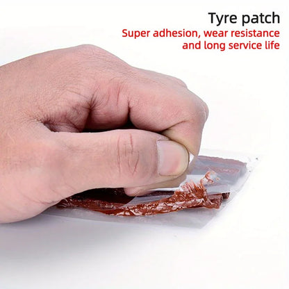 Bike Tire Repair Kit - Bycicle Inner Tube Puncture Patch Kits with Vulcanizing Patches, For Cycling Road Mountain Bicycle