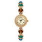 Women Bracelet Watch Ancient Luxury Premium Cat Eye Stone Colorful chain Watches Waterproof Ladies Fashion Quartz Wristwatch