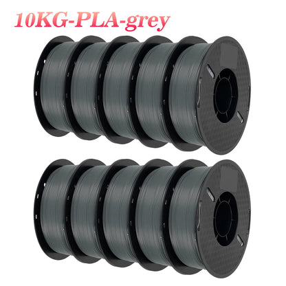 KINGROON 22LBS PETG or PLA filament 3D Printer Filament 10 Rolls 1KG 1.75MM Eco-Friendly Good Toughness Mix Color Free Shipping