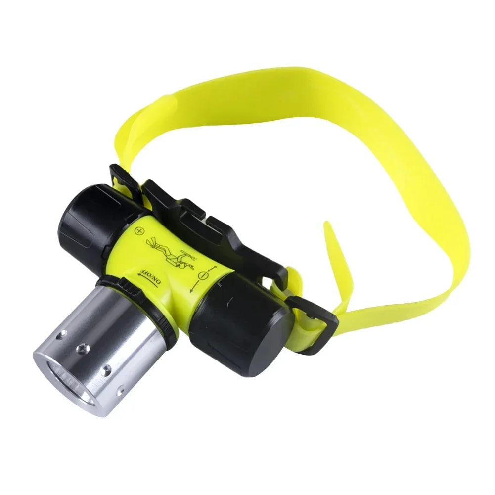 Diving LED Headlamp T6 LED Underwater Diving Headlight Outdoor Camping Fishing Dive Flashlight Head Light Torch Waterproof
