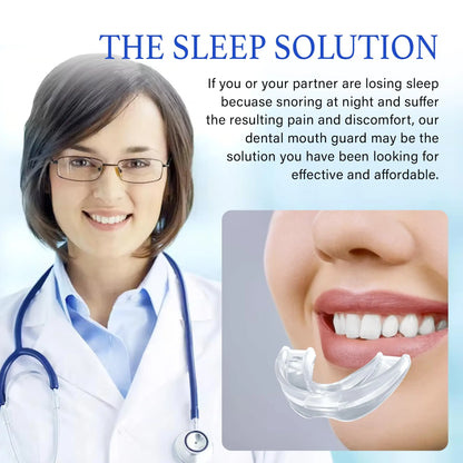 Premium Adjustable Snoring Solution FDA-Approved Mandibular Advancement Device Effective Sleep Apnea Relief for All Night Comfo