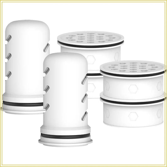Water Pitcher Filter Replacement for Home Dispenser, Reduces Chlorine Taste & Odor, 2-Micron Membrane & Carbon Block
