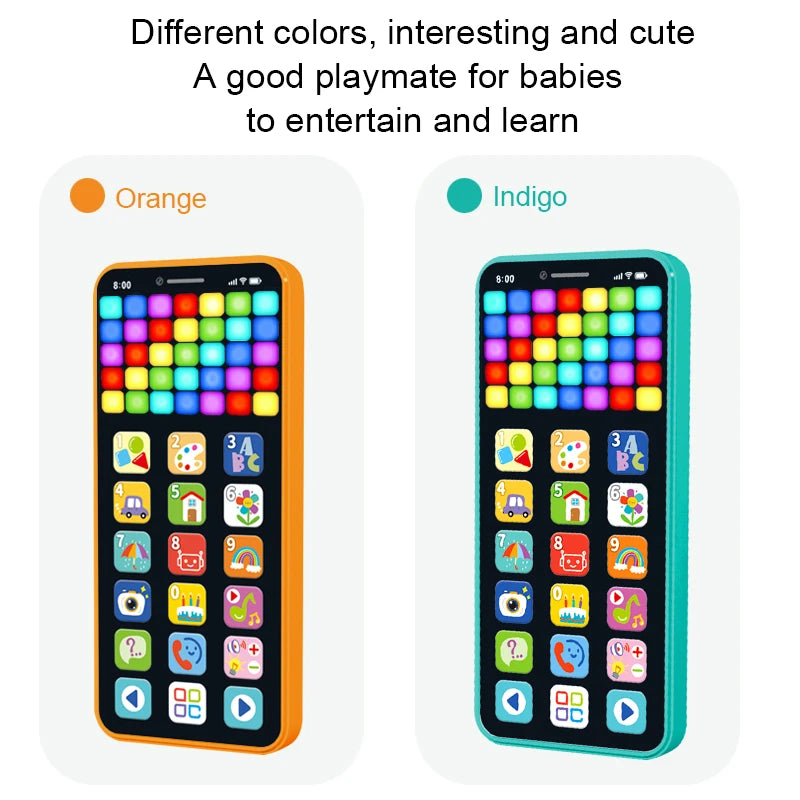 Children's Early Education Multimedia Tablet Color Screen USB Rechargeable Educational Toy with Music Features for Kids Learning