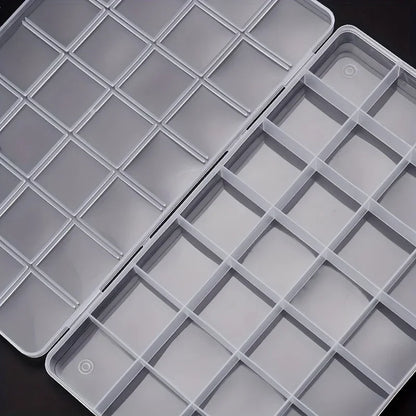 Practical 24/28 Grid Compartment Plastic Transparent Storage Box Earring Bead Screw Holder Case Display Home Organizer Container