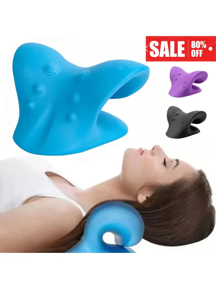 Cervical Spine Stretch Neck Shoulder Relaxer Cervical Muscle Relaxation Shoulder Massage Pillow Spine Correction Neck Massager