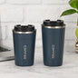 Thermo Cafe Coffee Mug - 380/510ML Leak-Proof Travel & Car Thermos, Double Stainless Steel for Tea, Water, Coffee