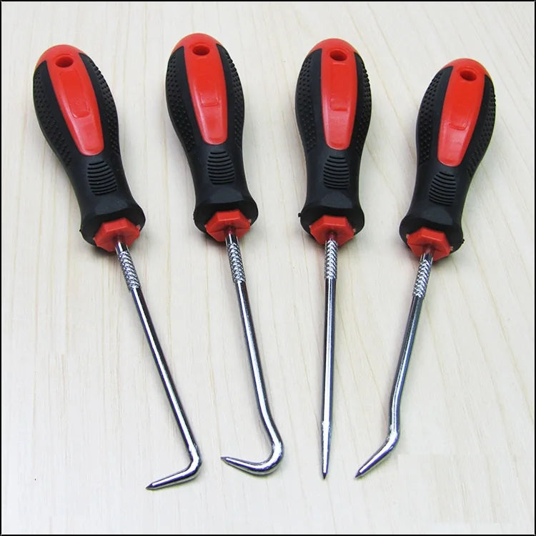 4Pcs/set Car Auto Vehicle Oil Seal Screwdrivers Set Car O-Ring Seal Gasket Puller Remover Pick Hooks Tools Car Remover Tools Kit