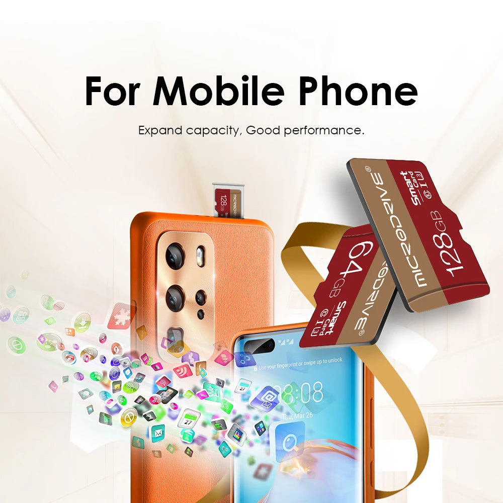Original micro tf sd card 256GB 128GB 64GB 32GB TF Class 10 UHS-1 Memory Card  flash card Memory Micro for Samrtphone PC
