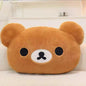 Best-selling Cute Rilakkuma Plush Warm Hand Pillow Cartoon Bear Peluche Stuffed Toy Soft Cushion Birthday Gift