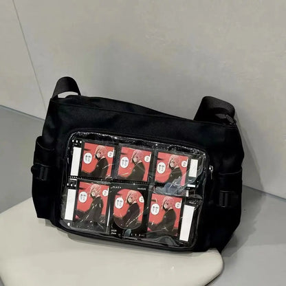 Daily Versatile Y2k Ulzzang Ita Bag One Shoulder Class Crossbody School Bag Harajuku Girls' Large Capacity Casual Itabag