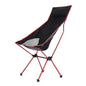 Outdoor Portable Camping Chair, Oxford Cloth Folding Lengthen Seat for Fishing BBQ Festival Picnic Beach, Ultralight Chair