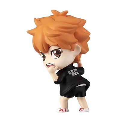 Japanese Genuine Gacha Scale Model Haikyuu Shoulder To Shoulder Sitting Figure Shoyo Hinata Tobio Kageyama Action Figure Toys