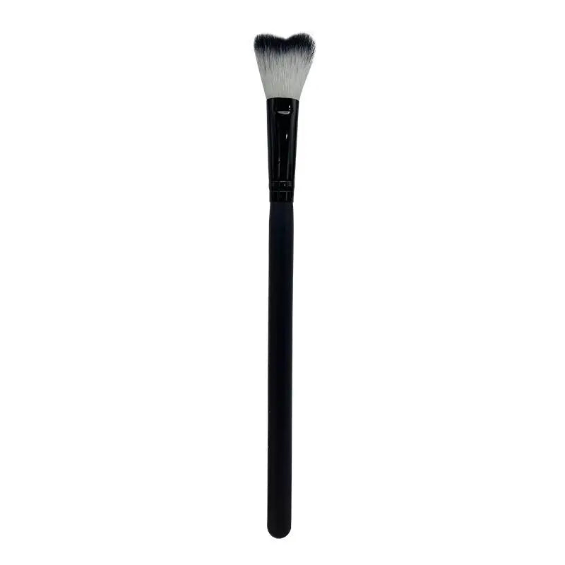 1Pc Curved Lash Shampoo Brush - Soft Bristle For Eyelash Extension Cleansing Makeup Removal Bath Swoop Beauty Tool