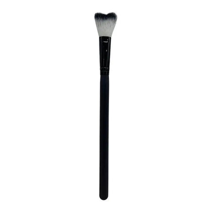 1Pc Curved Lash Shampoo Brush - Soft Bristle For Eyelash Extension Cleansing Makeup Removal Bath Swoop Beauty Tool